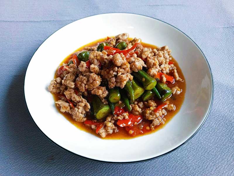 สูตรกระเจี๊ยบผัดน้ำมันหอย