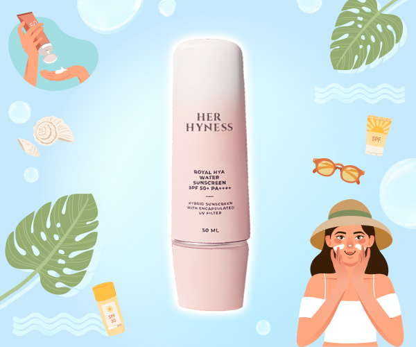 Her Hyness Royal Hya Water Sunscreen SPF50+ PA++++ ครีมกันแดด 2023 