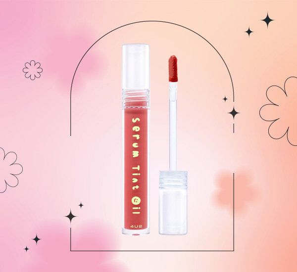 4U2 Serum Tint Oil สี 04 Lychee Syrub ลิปสติก