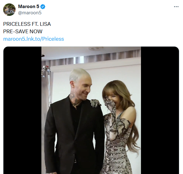 ลิซ่า Feat. Maroon 5