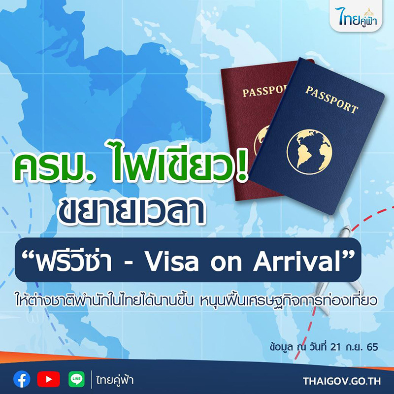 Visa on Arrival เข้าไทย