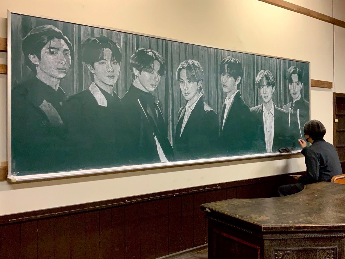 ภาพวาดบนกระดานดำ