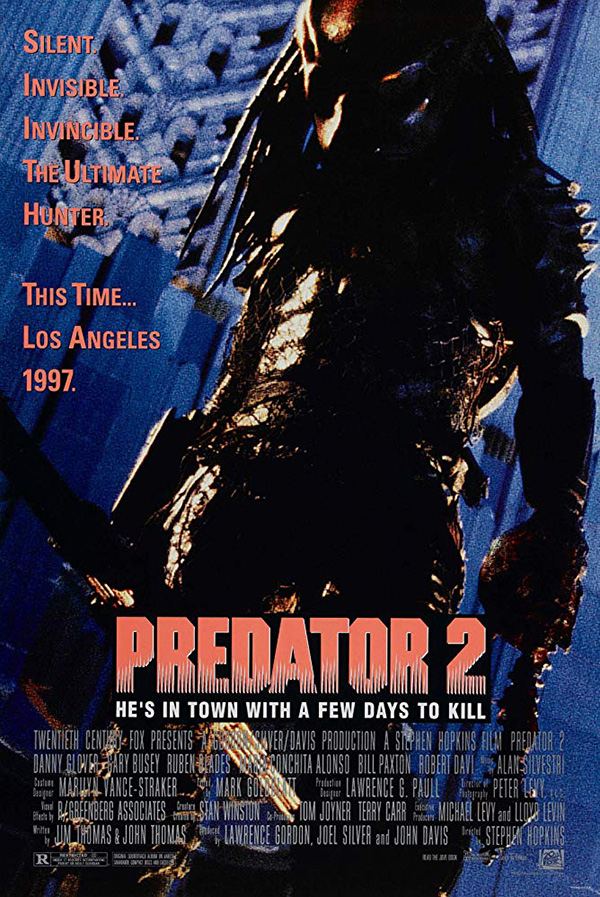 จักรวาล Predator ไทม์ไลน์ดูหนังพรีเดเตอร์ หนัง Predator 2 (1990) โปสเตอร์