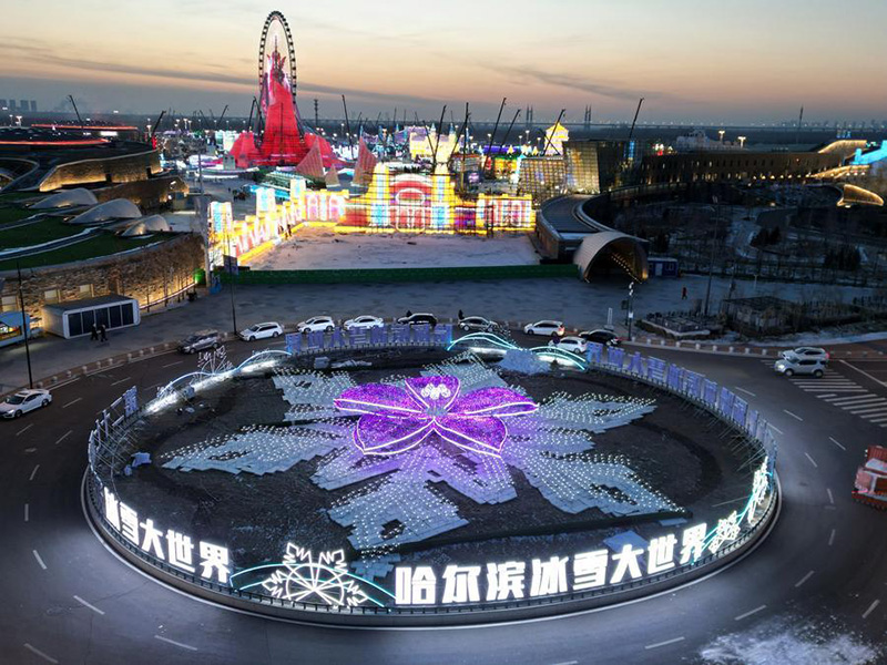 สวนสนุกโลกน้ำแข็ง-หิมะ ที่จีน