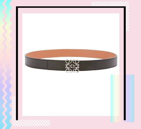 เข็มขัดผู้หญิง Loewe Reversible Anagram belt in smooth calfskin