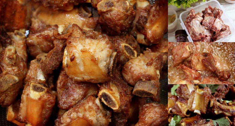ซี่โครงหมูทอดนมสด