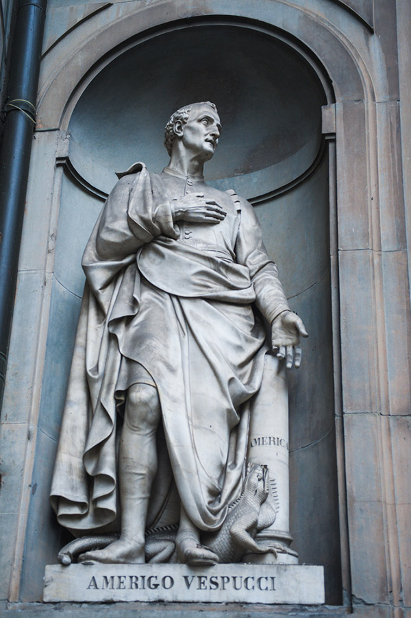 อเมริโก เวสปุชชี (Amerigo Vespucci) ผู้ค้นพบว่า ทวีปอเมริกาเหนือ ไม่ใช่ส่วนหนึ่งของทวีปเอเชีย