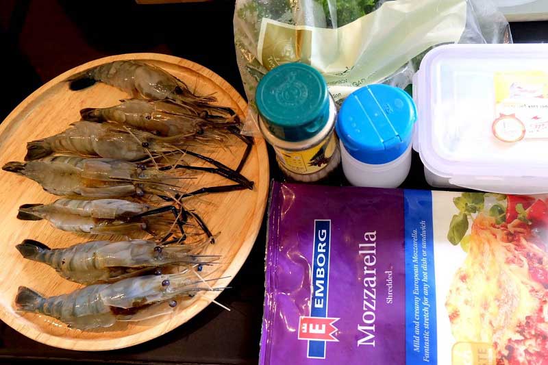 กุ้งอบชีส