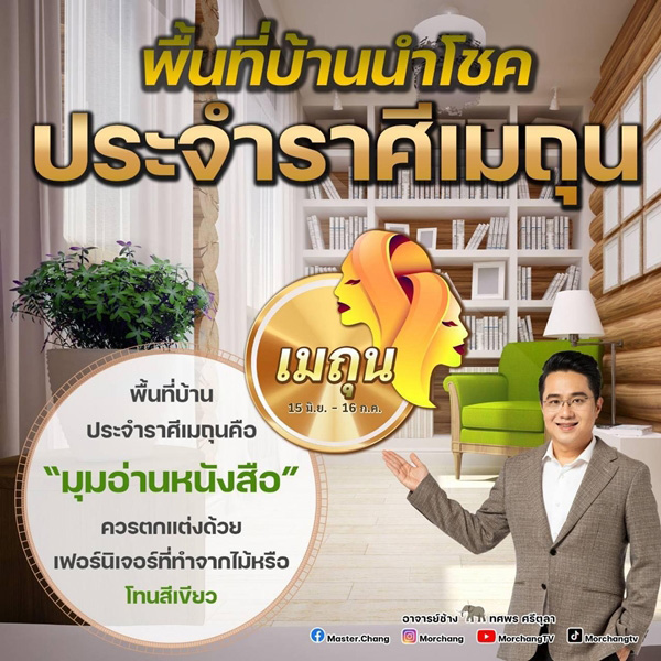 พื้นที่บ้านนำโชคราศีเมถุน