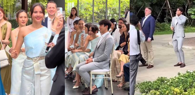 ญาญ่า ควง ณเดชน์ ร่วมงานแต่งเพื่อน