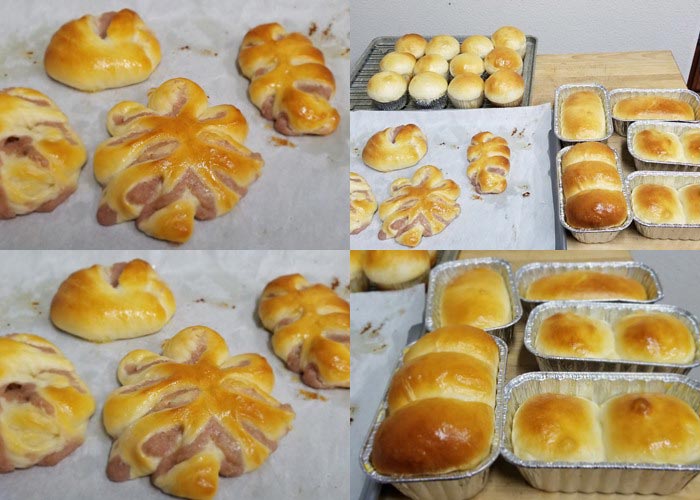 ขนมปังไส้เผือกกวนกะทิสด