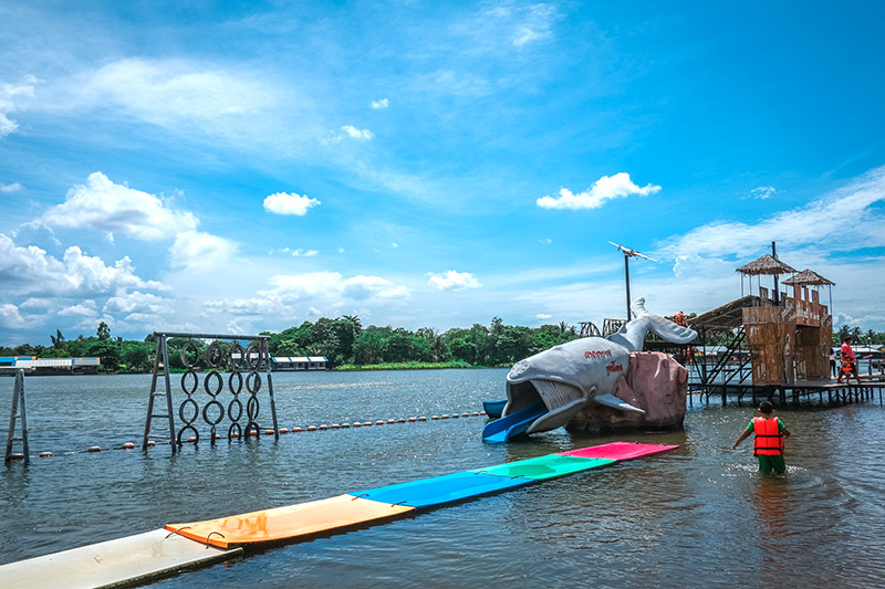 หาดทรายชุกโดน กาญจนบุรี เครื่องเล่น