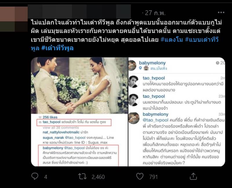 แตงโม นิดา, เต๋า ทีวีพูล