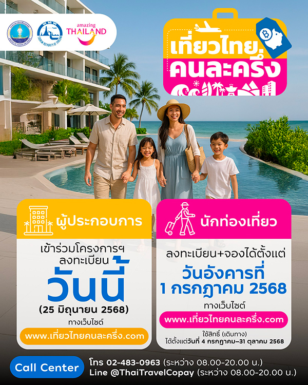เที่ยวไทยคนละครึ่ง 2568