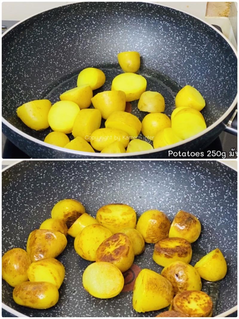 มันฝรั่งคั่วพริกกระเทียม