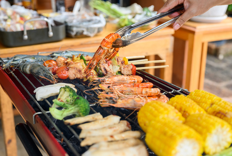 ซีฟู้ดเผา / ปิ้งย่าง เมนูอาหารวันปีใหม่ วันขึ้นปีใหม่ อาหารวันปีใหม่