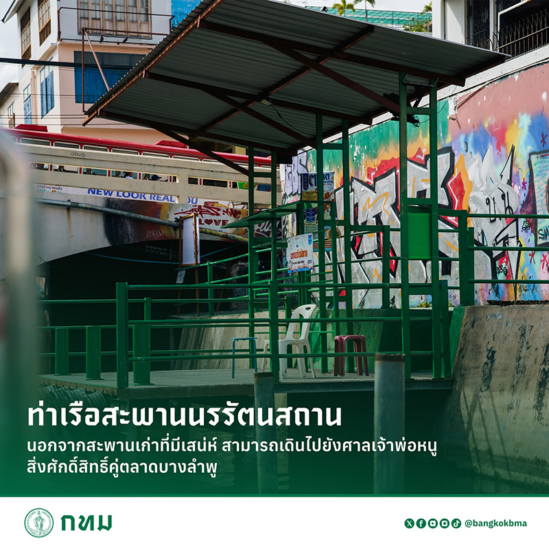 เส้นทางล่องเรือ ล่องเรือฟรี สัมผัสเสน่ห์บางลำพู