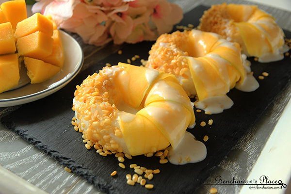 ข้าวเหนียวมะม่วงโดนัท