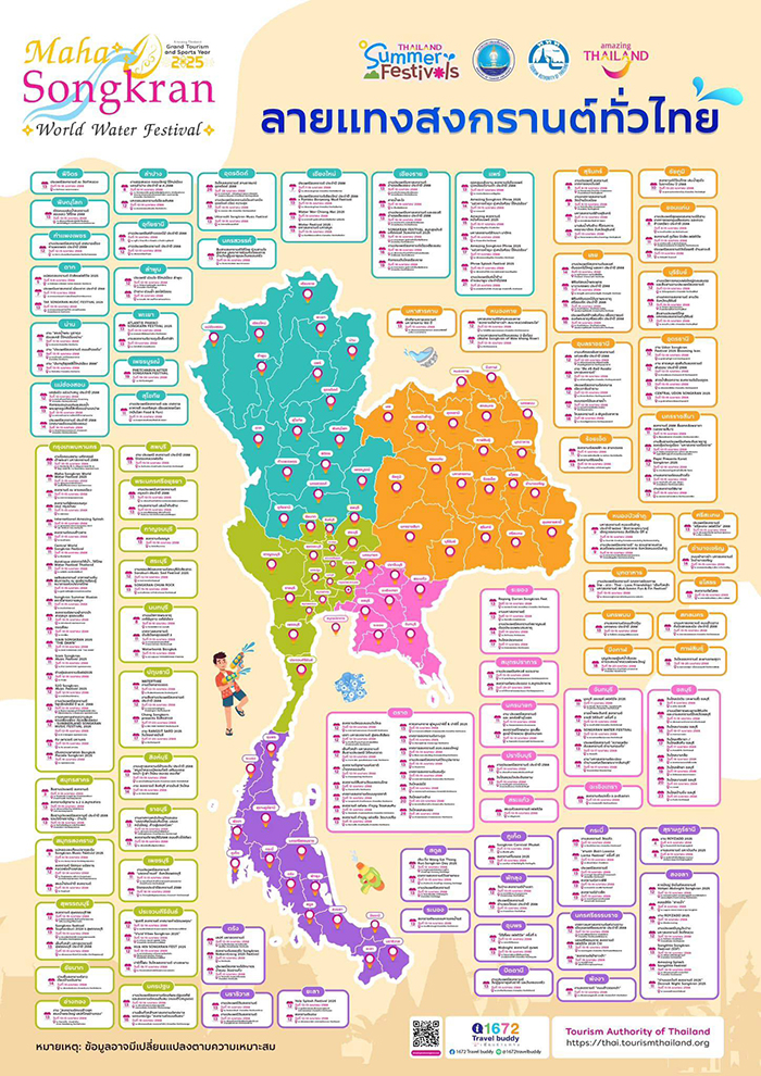Maha Songkran World Water Festival 2025 งานสงกรานต์ 2568