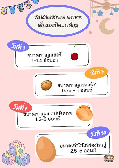 ขนาดกระเพาะอาหาร