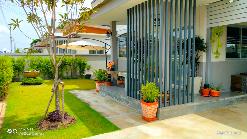 บ้านเดี่ยวชั้นเดียว 2 ห้องนอน 1 ห้องน้ำ 