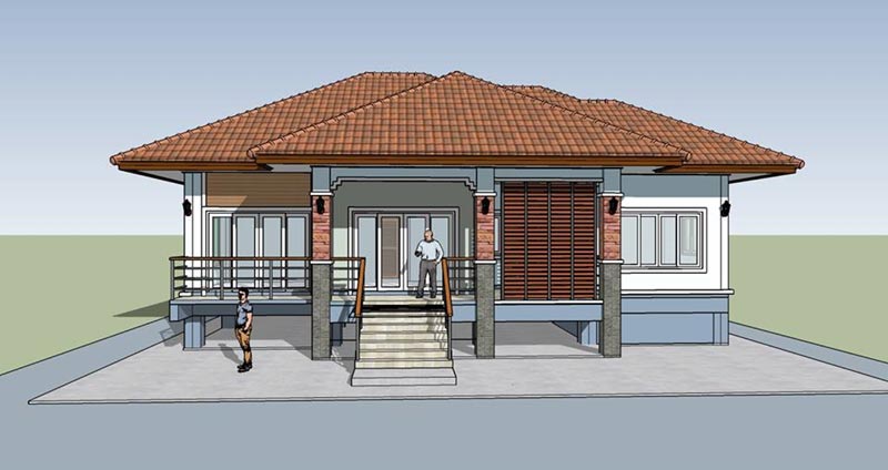 บ้านชั้นเดียวยกสูง