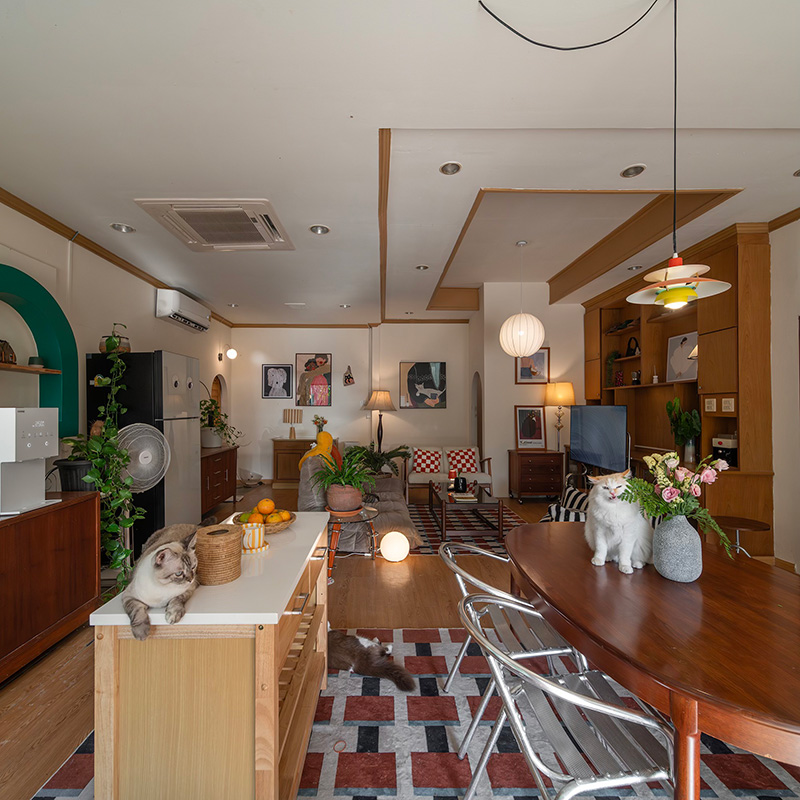 รีวิวห้องนั่งเล่น สไตล์ Mid-Century Modern