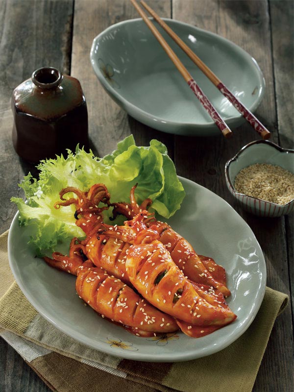 ปลาหมึกย่างบาร์บีคิวเกาหลี