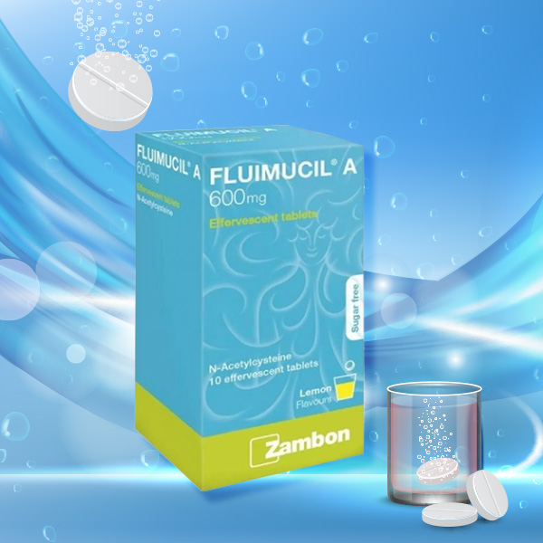 ยาละลายเสมหะเม็ดฟู่ fluimucil