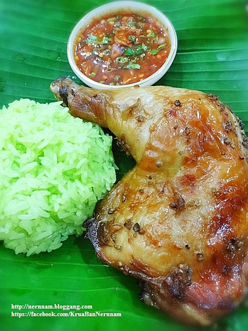 ไก่อบกระเทียมพริกไทย 