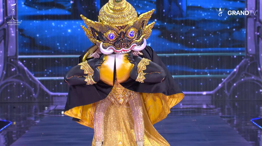 หลิน มาลิน กับชุด มนตราแห่งจันทรคราส ในการประกวดรอบชุดประจำชาติ Miss Grand International 2024