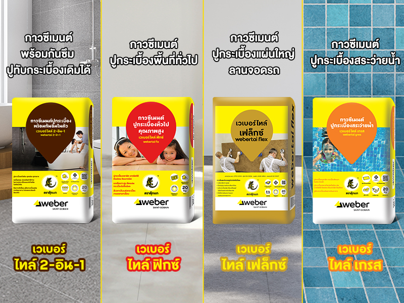 กาวซีเมนต์เวเบอร์ ตราตุ๊กแก