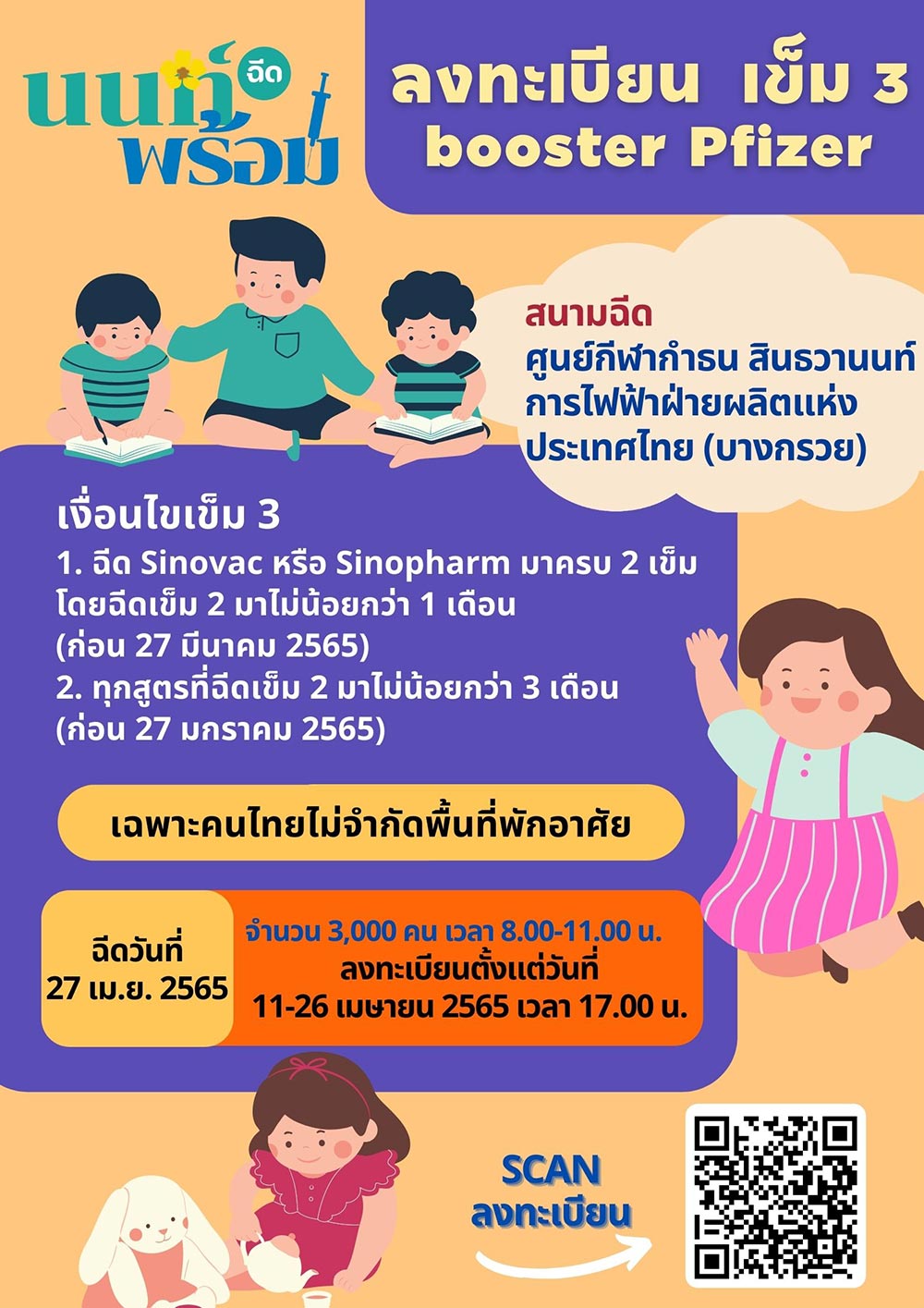 ฉีดวัคซีนเข็ม 3-4