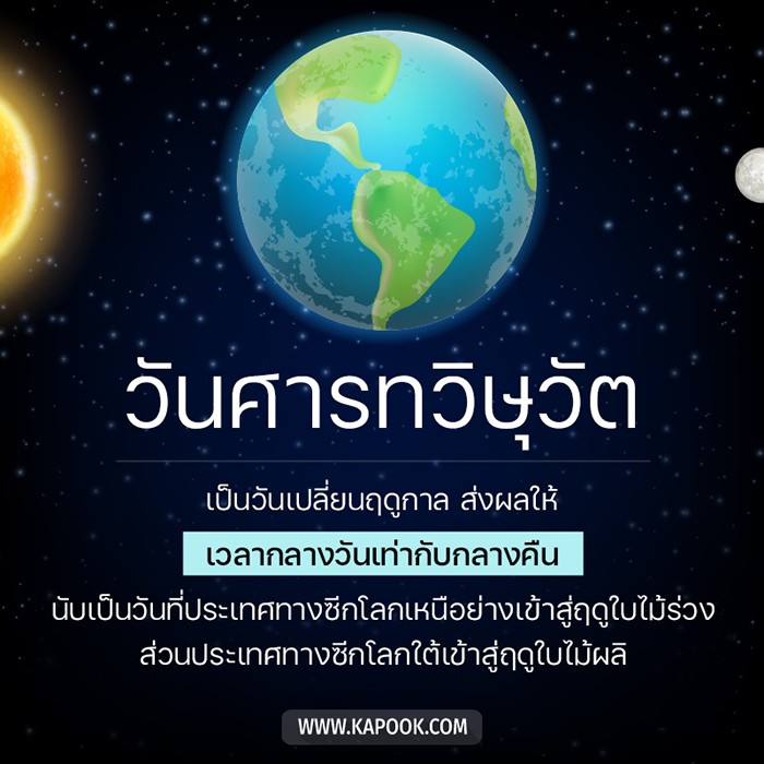วันศารทวิษุวัต 2567 กลางวันยาวเท่ากลางคืน ตรงกับวันที่ 22 กันยายน