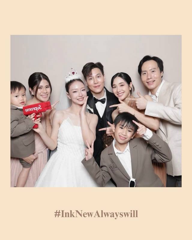 น พีชญา ควง เคลวิน ร่วมยินดีน้องชายแต่งงาน 