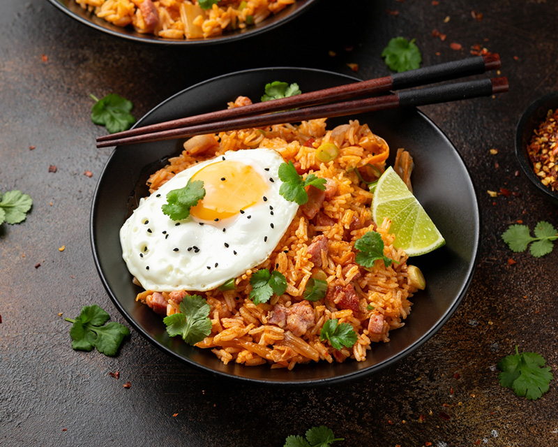 ข้าวผัดเบคอนกิมจิ เมนูจากเบคอน เบคอนทำอะไรกินได้บ้าง สูตรอาหาร