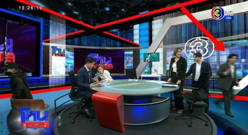 หนุ่ม กรรชัย วิ่งหนีแผ่นดินไหว