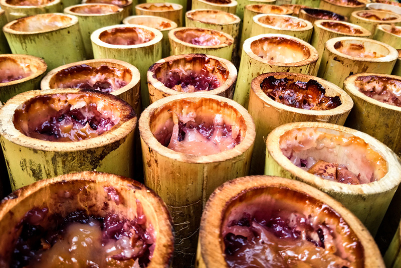 ข้าวหลาม ตลาดหนองมน