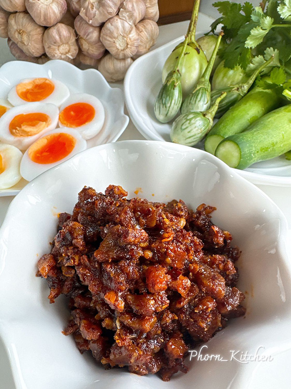 น้ำพริกหมูสามชั้น