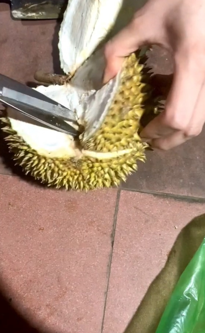 ปอกทุเรียน