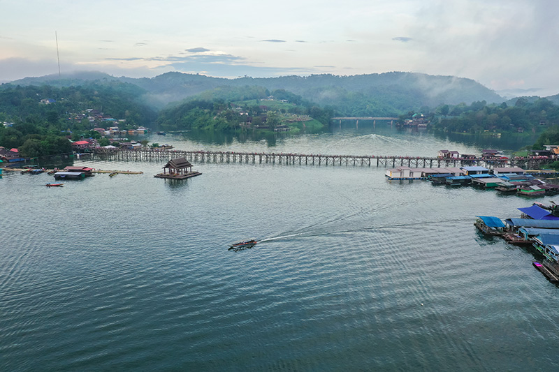บ้านมอญ สังขละบุรี จังหวัดกาญจนบุรี ที่เที่ยวหมู่บ้านหน้าฝน