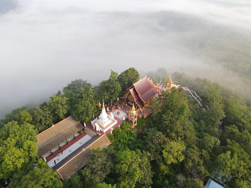 วัดพระธาตุดอยพระฌาน วิวมุมสูง