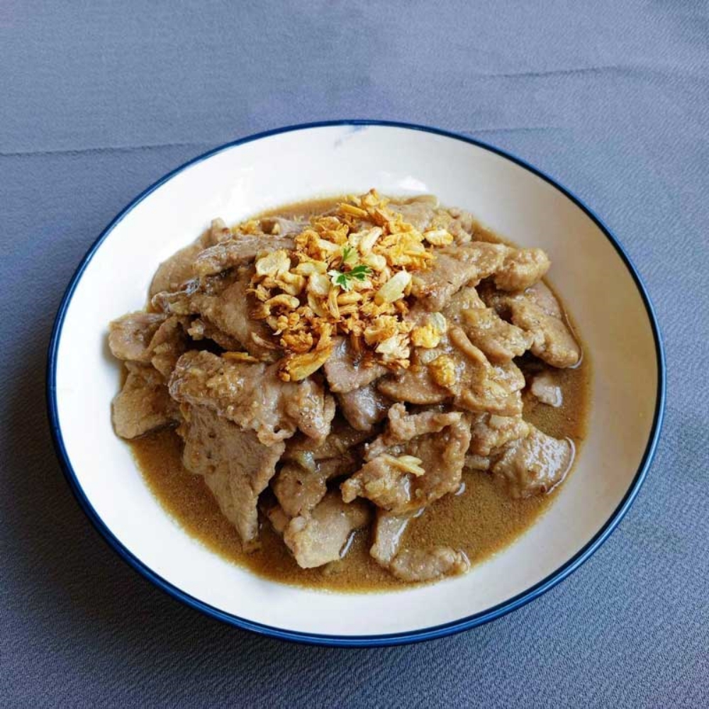 สูตรหมูกระเทียมพริกไทย