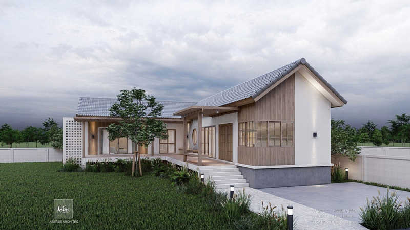 แบบบ้านชั้นเดียวยกพื้น