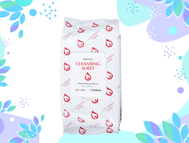 PUREVIVI แผ่นเช็ดเครื่องสำอาง Cleansing Wipes ยี่ห้อไหนดี