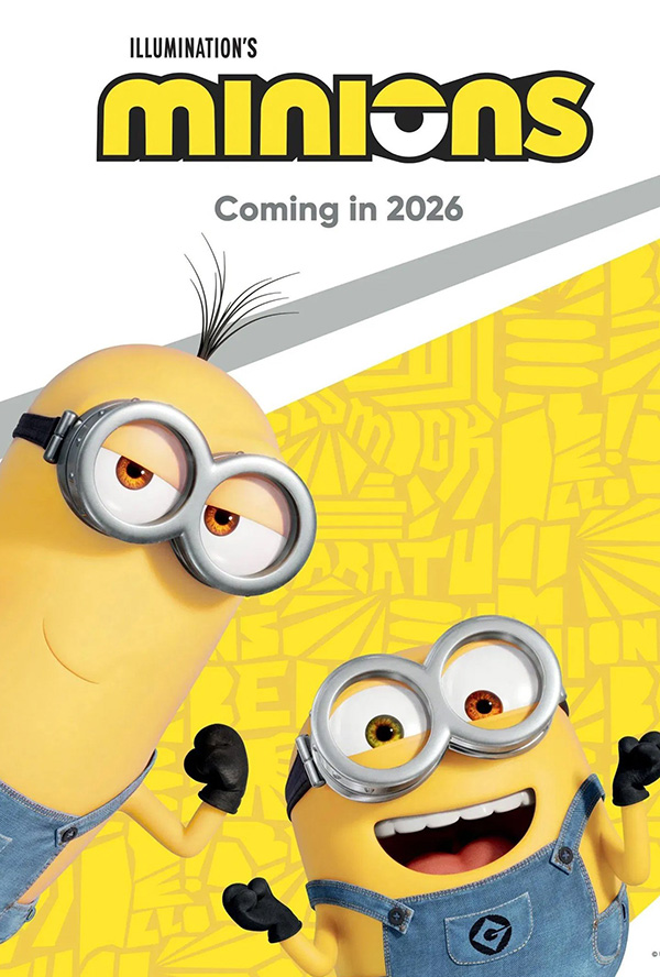 Minions 3 หนังแอนิเมชั่น หนังภาคต่อปี 2026 หนังใหม่ 2026 โปสเตอร์