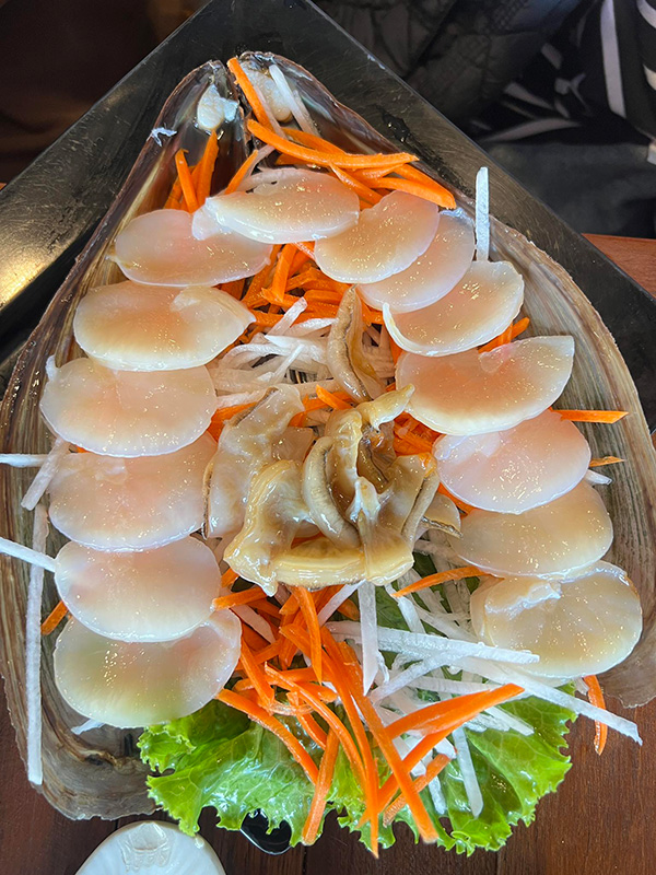 หมึกเมาคลื่นซาซิมิ กะทิงลาย ชลบุรี