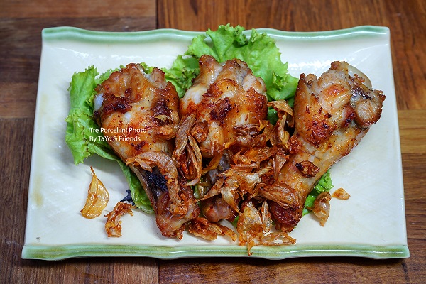 วิธีทำน่องไก่ทอดกระเทียม