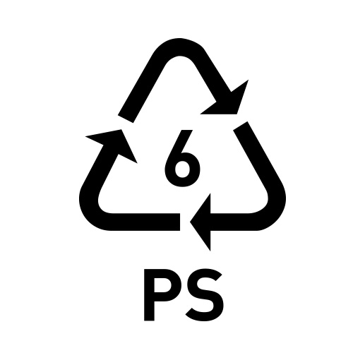 สัญลักษณ์พลาสติก PS