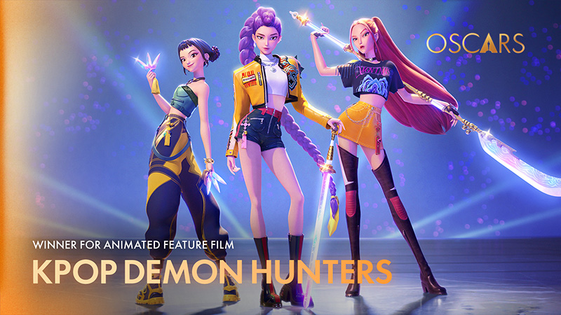 KPOP DEMON HUNTERS สาขาภาพยนตร์แอนิเมชั่นยอดเยี่ยม ออสการ์ 2026 รางวัล Academy Awards ครั้งที่ 98
